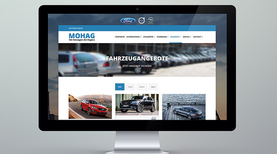 MOHAG Website Desktop