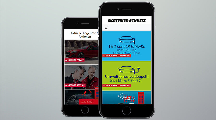 Gottfried Schultz Website Mobile Phone