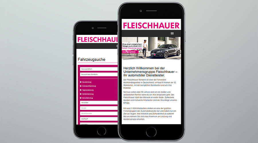 Fleischhauer Website Mobile Phone