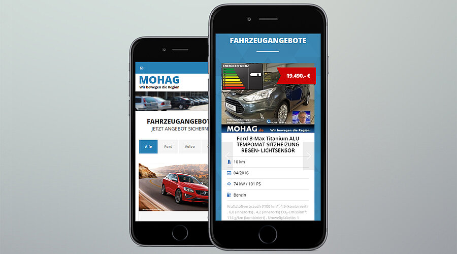MOHAG Website Mobile Phone